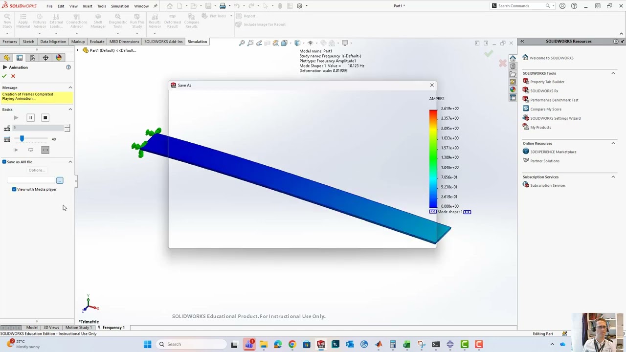 Finite Element Analysis for simple structures in MATLAB vs. SolidWorks vs. Abaqus