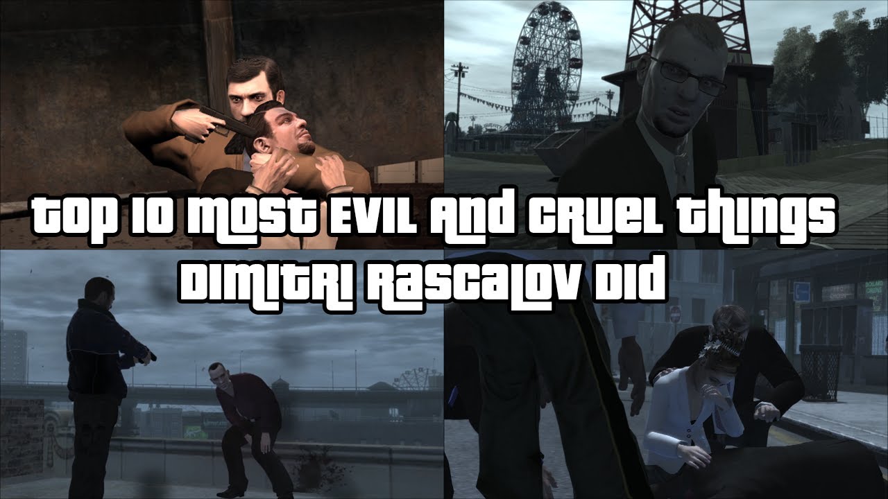Top 10 Most Evil And Cruel Things Dimitri Rascalov Has Done-  GTA 4 Lore Explained