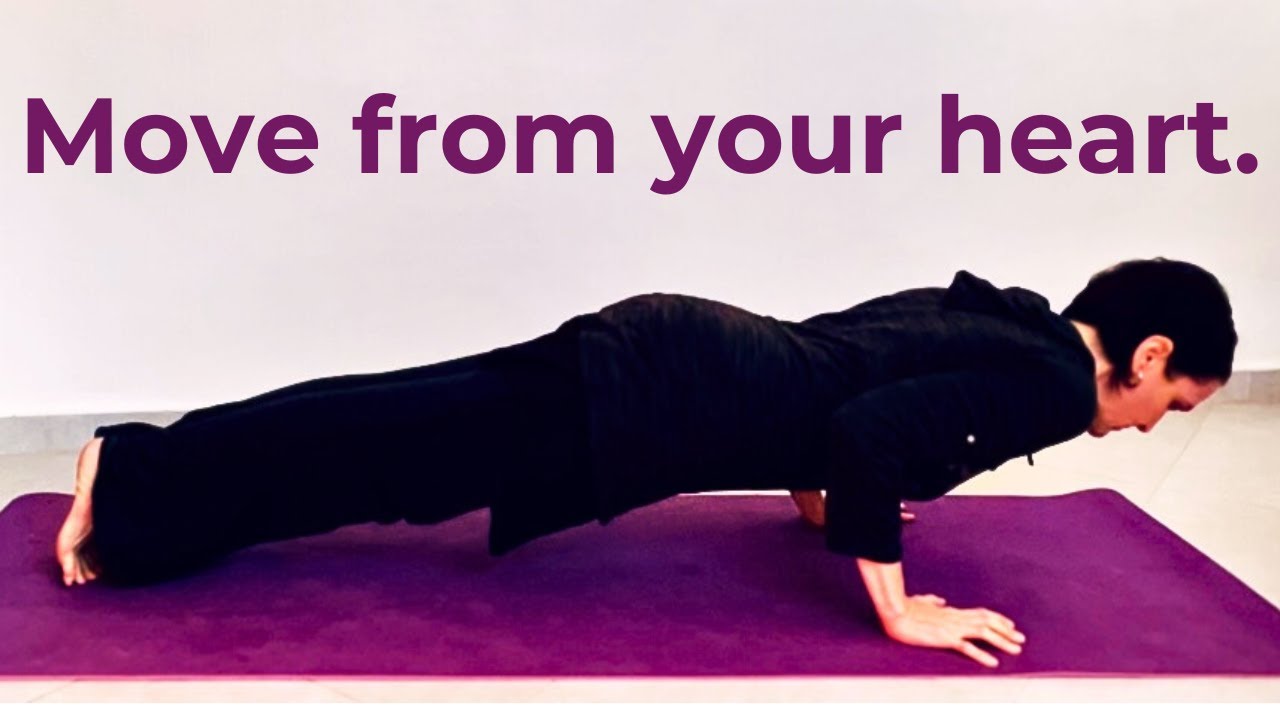 10-Min Chaturanga Flow for Strength Through Heart & Breath | Open Chest & Shoulders