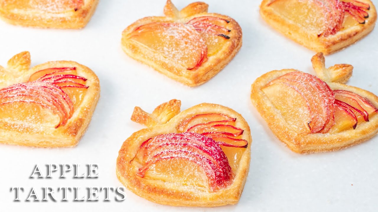 簡單吸睛的 蘋果酥皮塔 Easy Apple Tartlets | ASMR