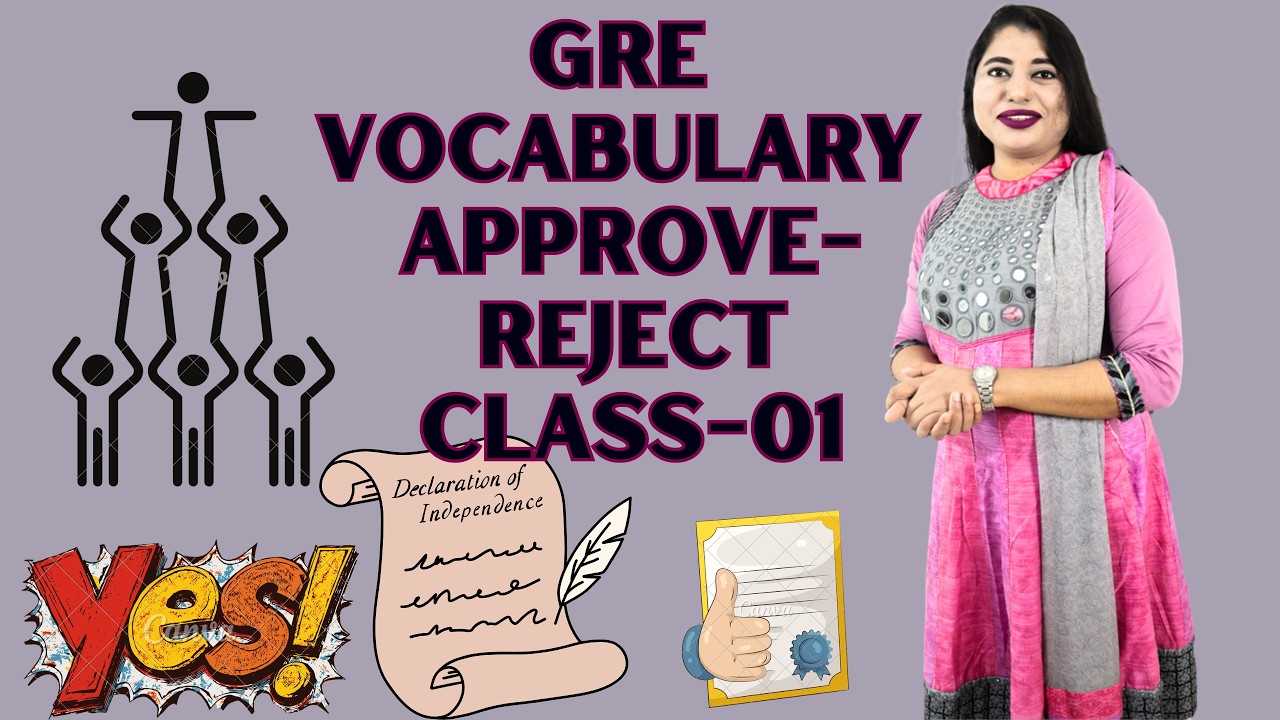 GRE Vocabulary for BCS English || Topic-Approve-Reject-Class-1 ||