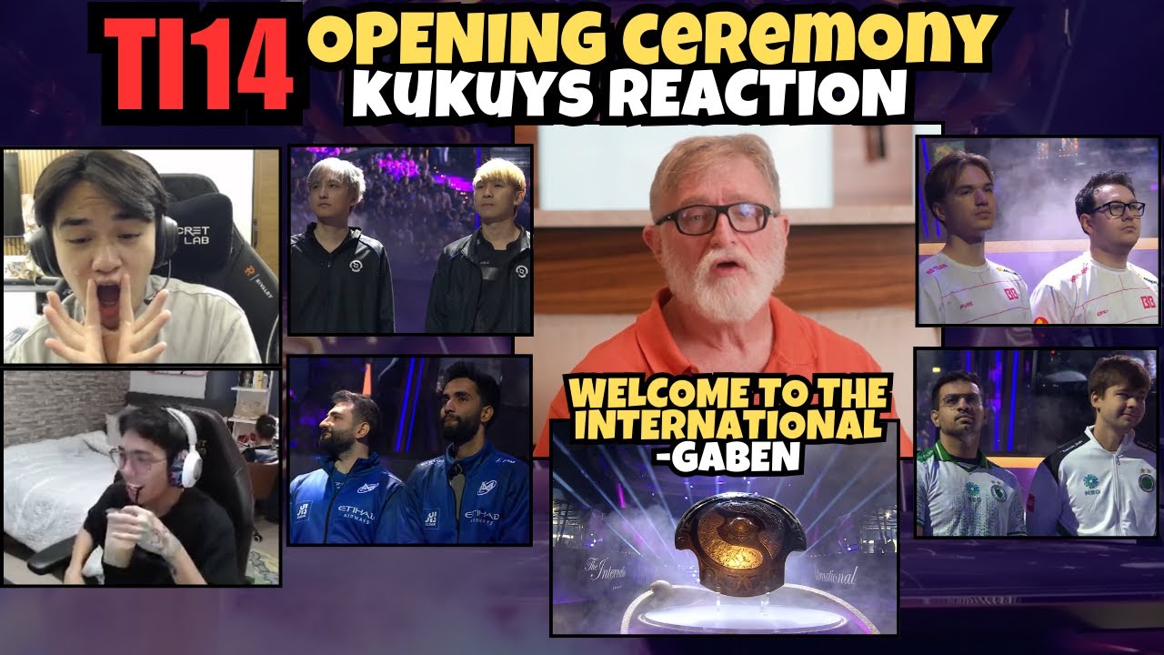 TI14 OPENING CEREMONY | KUKUYS REACTION WITH GABBI, YOWE, JG,JUWEL | WELCOME TO THE INTERNATIONAL