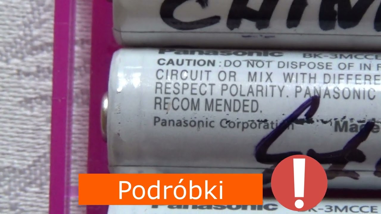 Akumulatorki, podr&oacute;bki jak rozpoznać  - Akumulatorki Panasonic eneloop białe 1900mAh