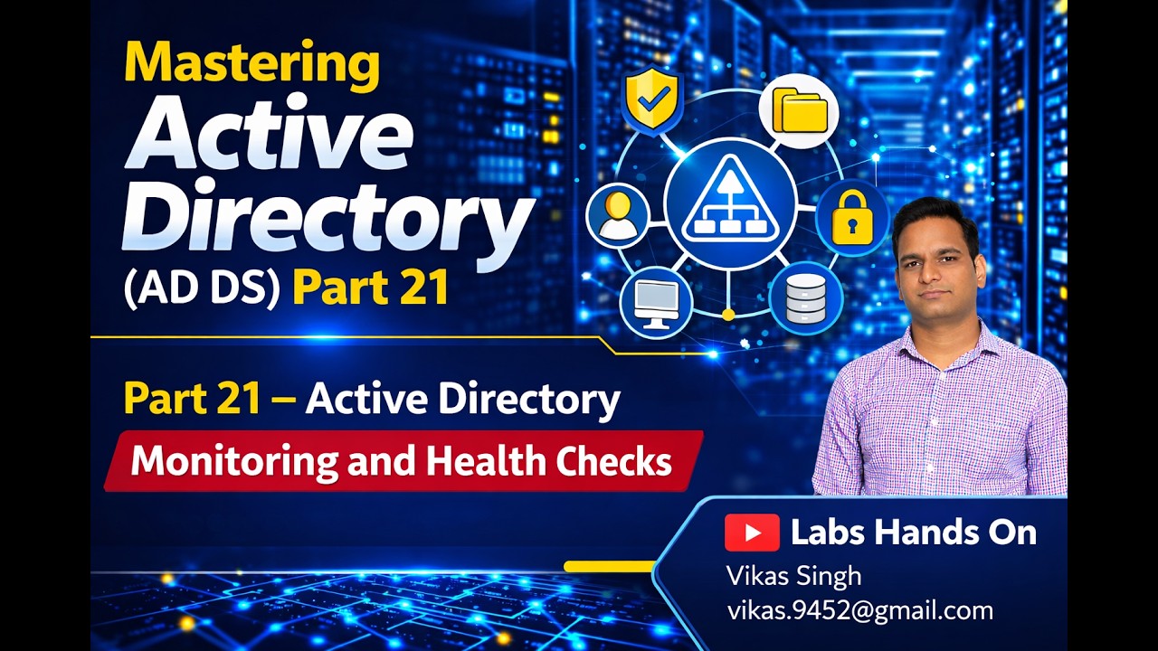 Освоение Active Directory (AD DS) | Часть 21 | Мониторинг и проверка работоспособности AD | Пошаг...