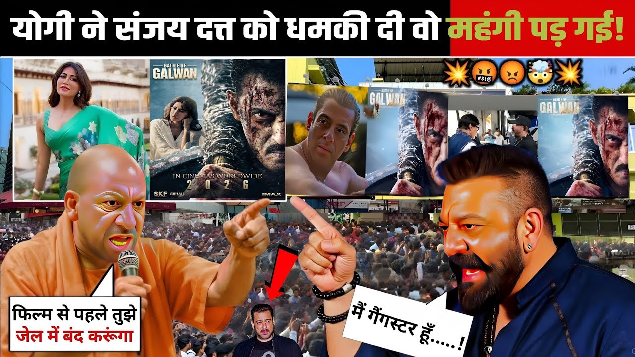 Battle of Galwan movie trailer review😱| Yogi vs Sanjay Dutt dhamki ka bada asar| galwan New updates 