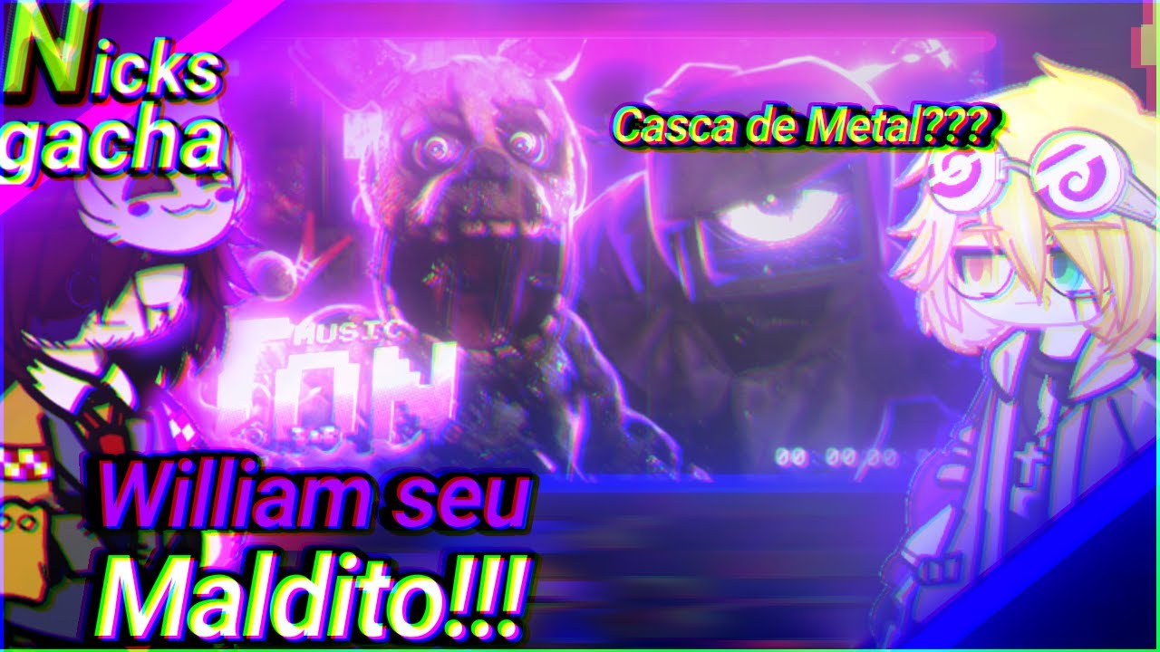 •||Poppy Playtime e FNAF react a Casca de Metal (Papyrus da Batata)-Nick gacha||•