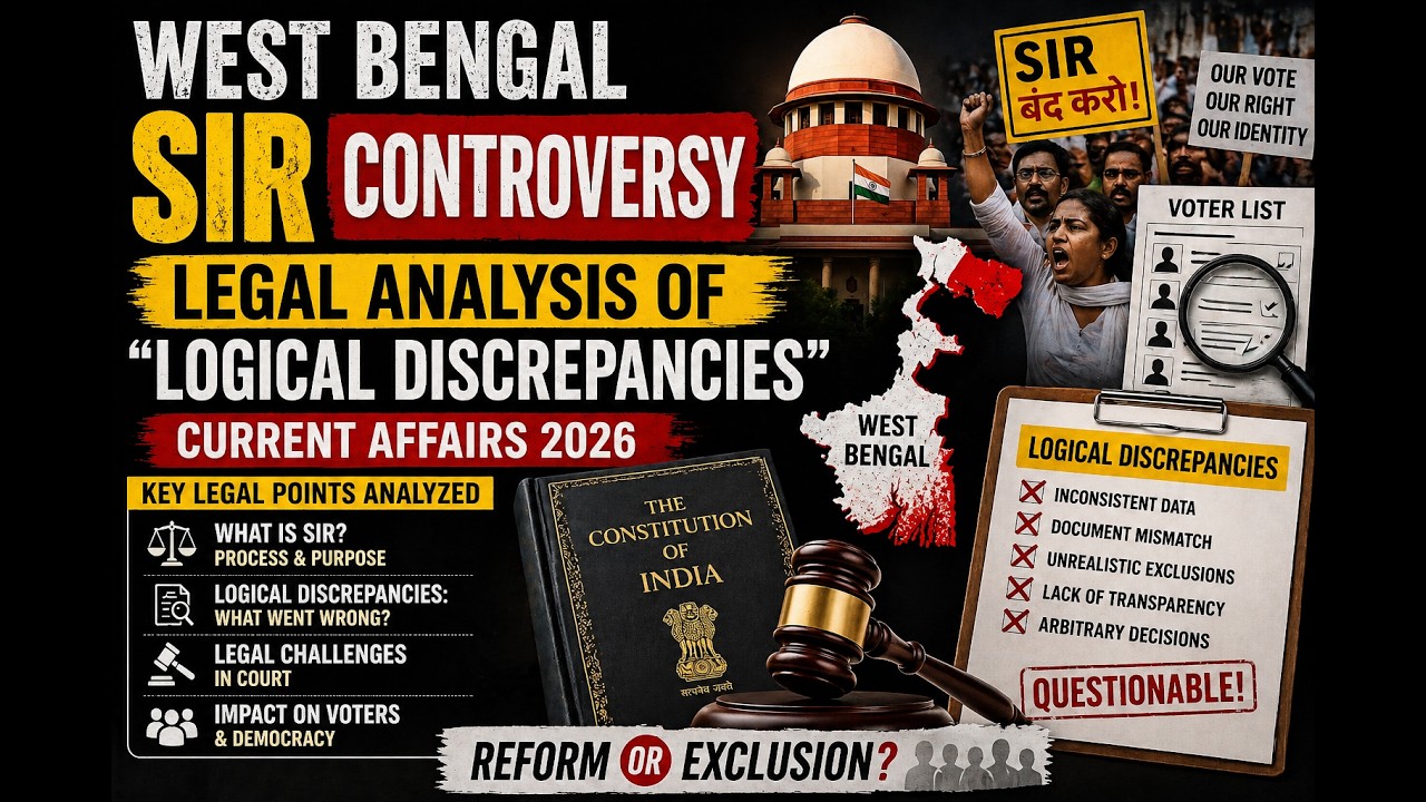 West Bengal SIR Controversy: Legal Analysis of 