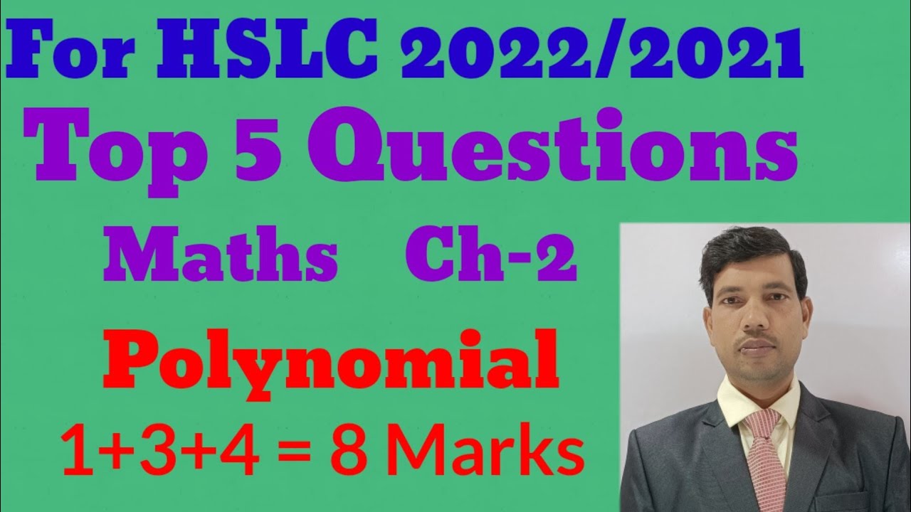 Polynomial|SEBA Class 10 Maths Ch-2|HSLC 2022|HSLC 2021|Important Questions HSLC 2022| @Studyutsav