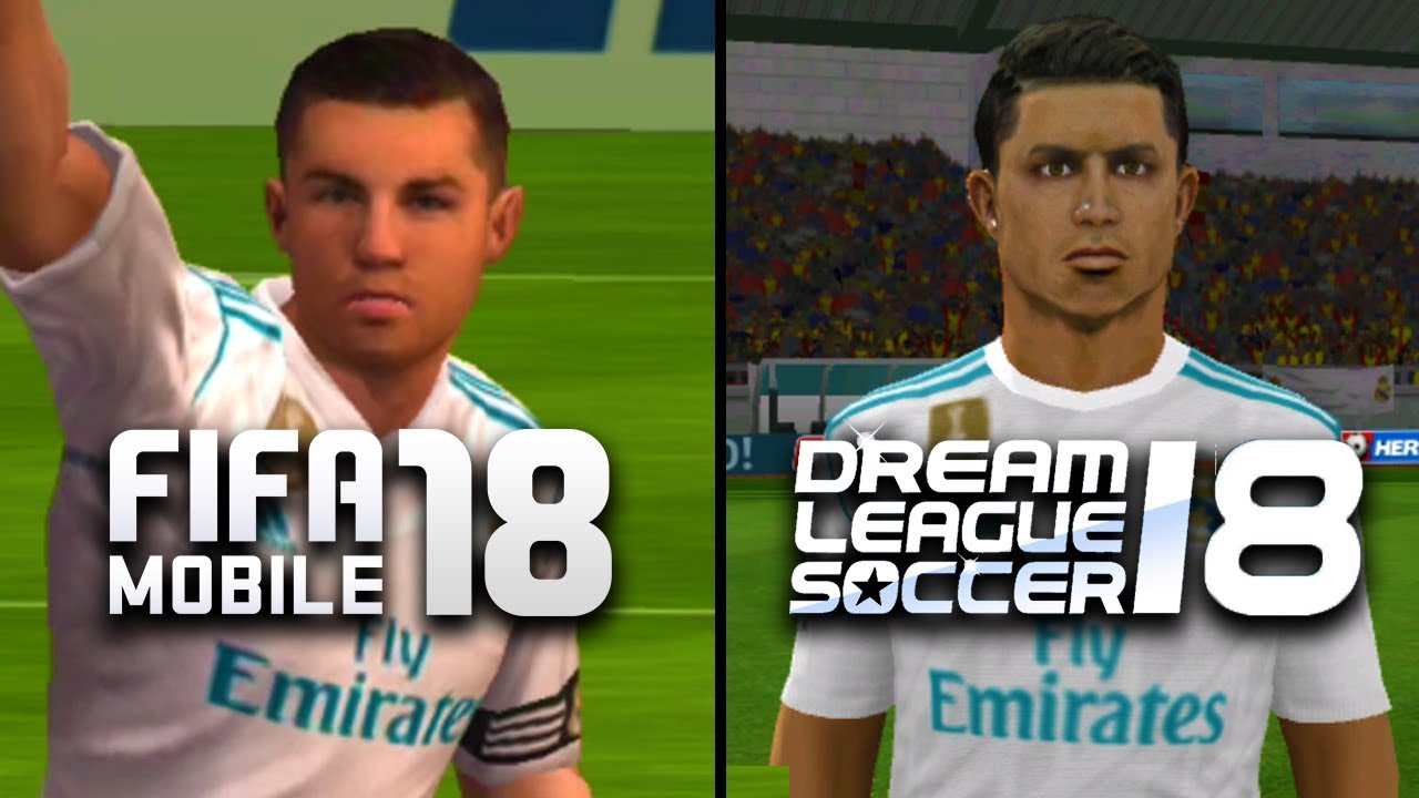 FIFA Mobile 18 vs Dream League Soccer 18 | Faces Comparison