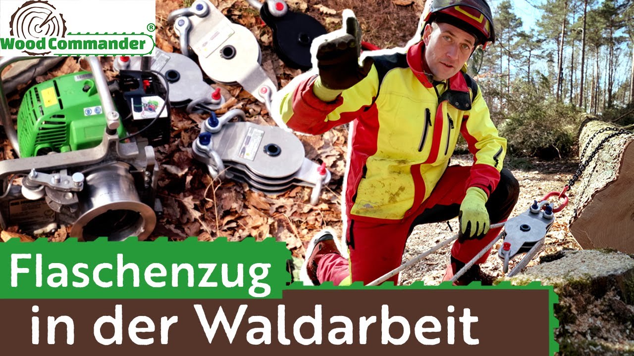 Flaschenzug in der Waldarbeit: So geht es richtig!