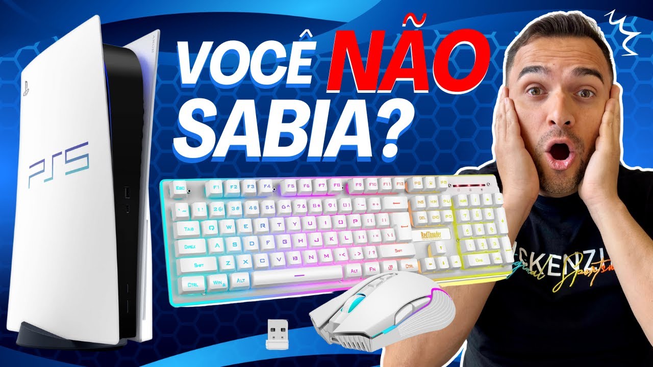 Como usar o TECLADO e MOUSE no PS5 de uma forma SIMPLES e PRÁTICA.