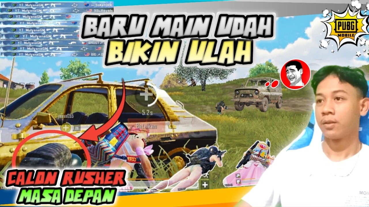 BIKIN NGAKAK! KETIKA PERTAMA KALI AJAK TEMEN BARU MAIN PUBG | Pubg Mobile