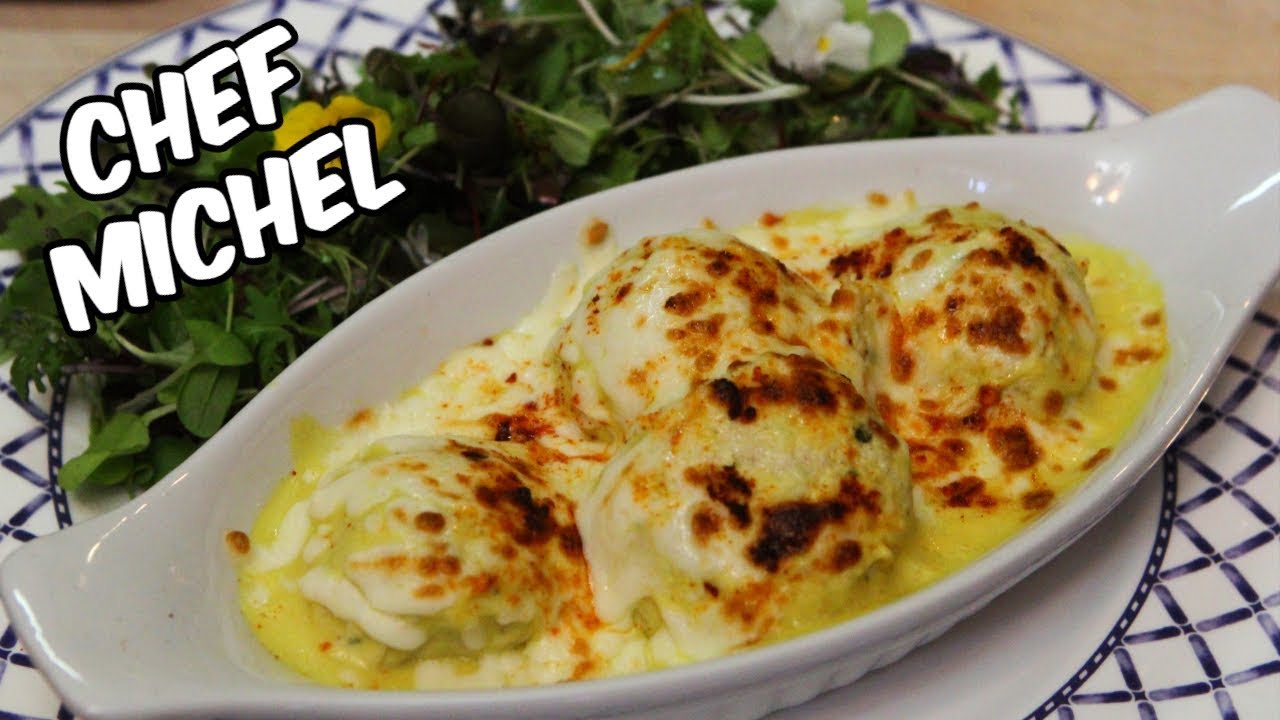 Quenelles de volaille gratinées