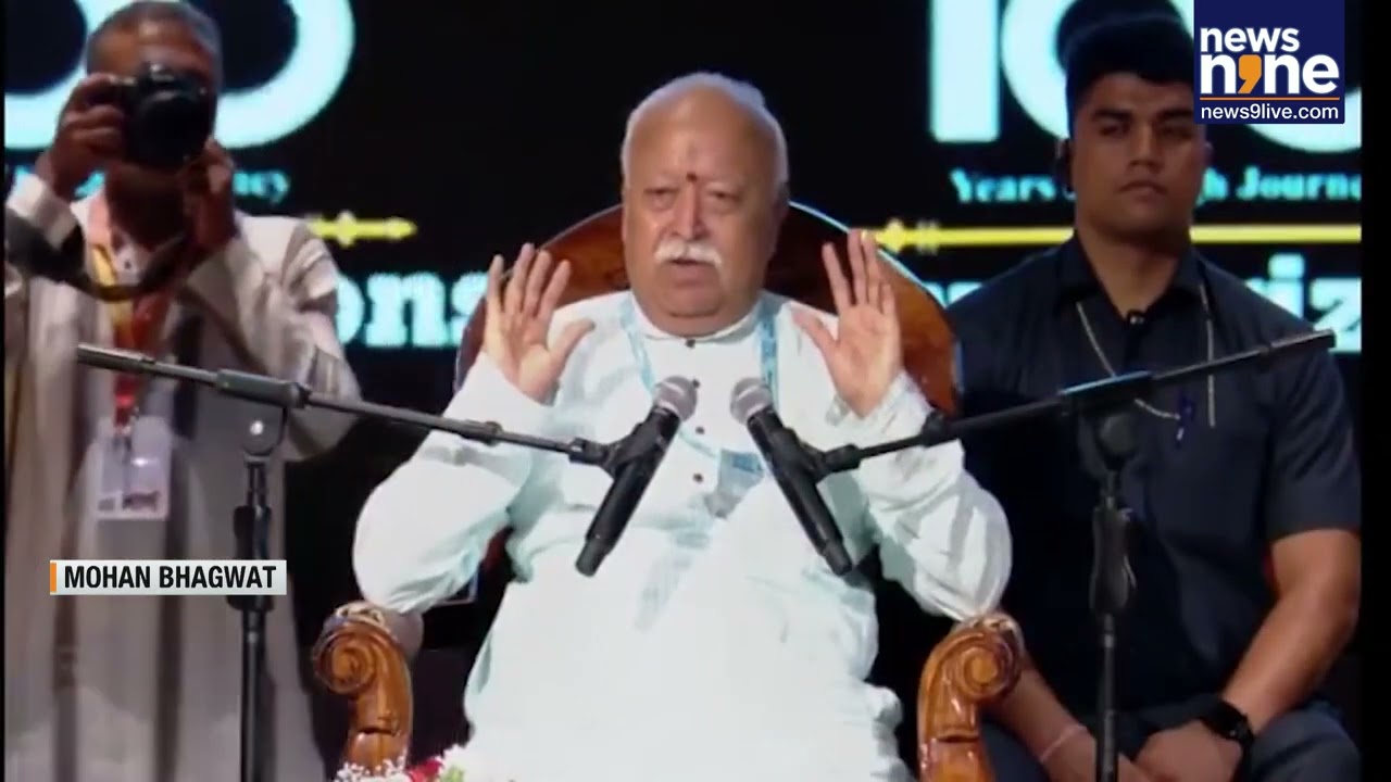 Mohan Bhagwat: &ldquo;All Indians Are Hindus&rdquo; | RSS Chief On Pakistan, Peace & Border Security | News9