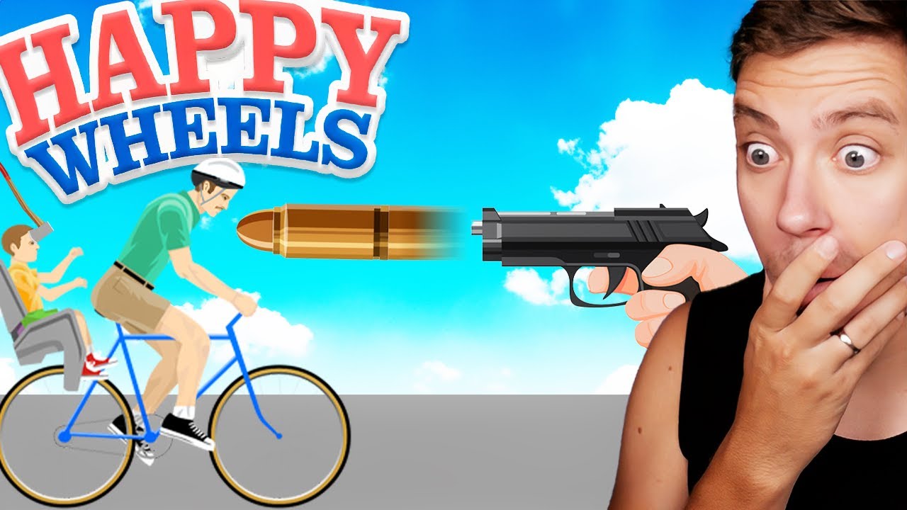 INSANE Bike Ragdolls in Happy Wheels (EPIC CRASHES)