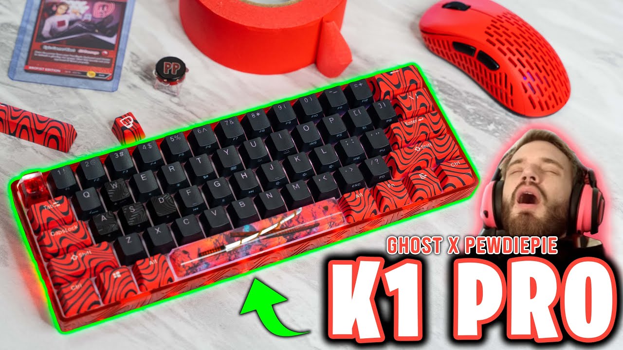 PewDiePie K1 Pro Unboxing! + Special Edition Keycaps🤔