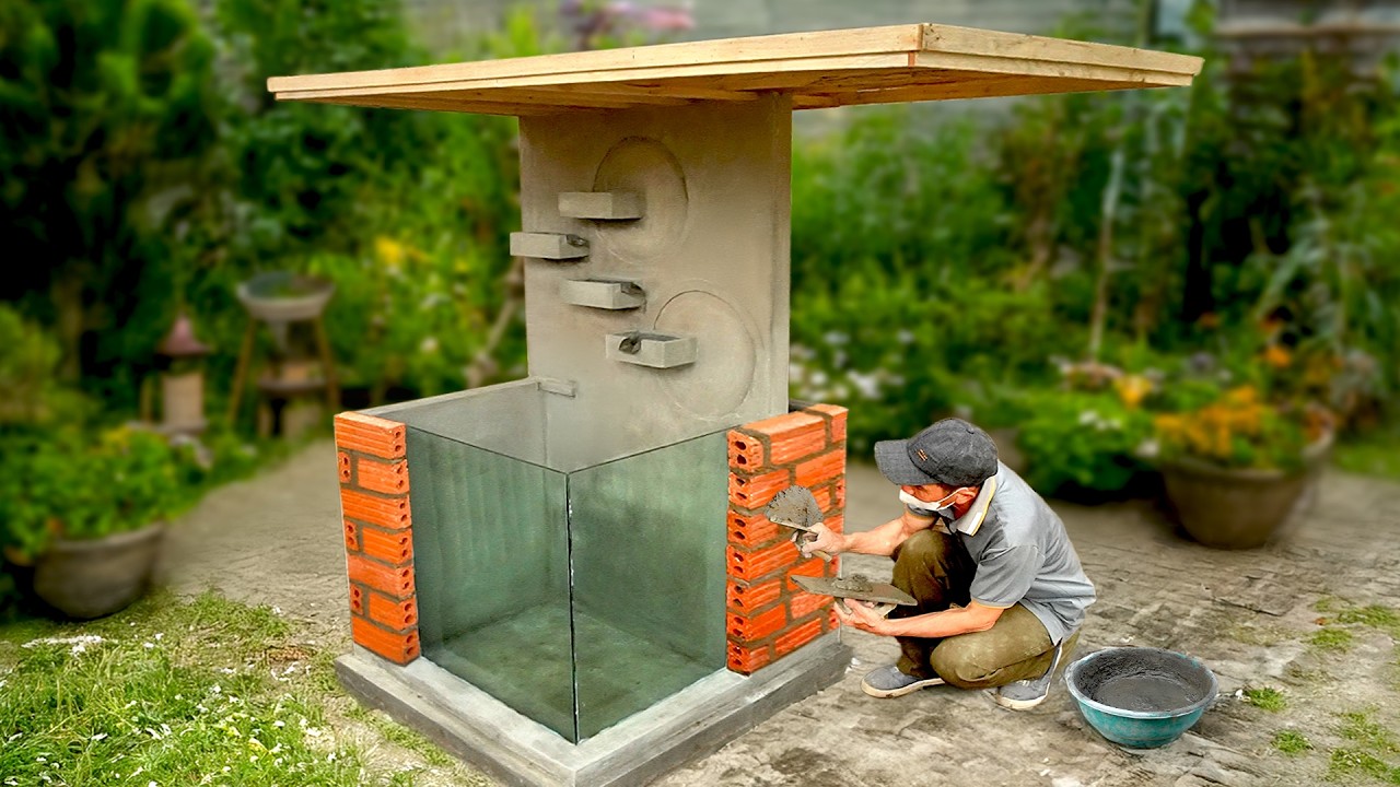 Turn ugly garden into amazing aquarium and reading corner