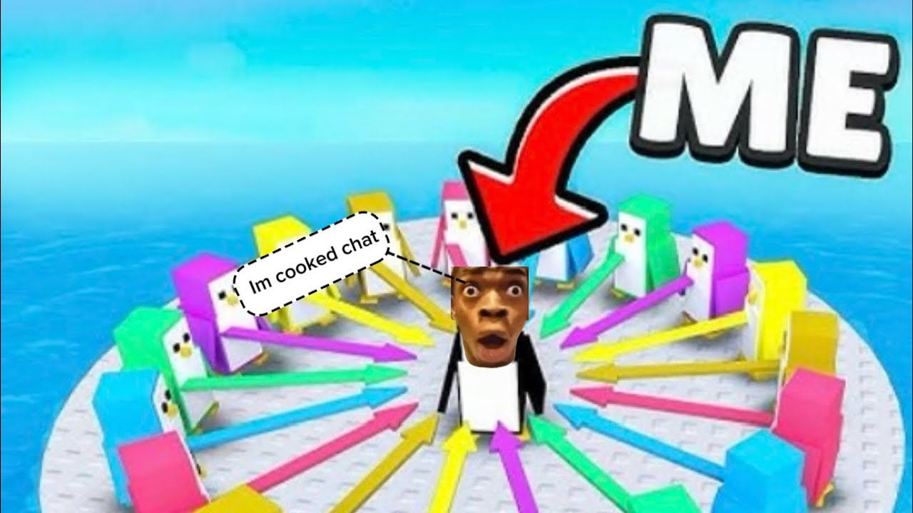 Playing roblox knock out 