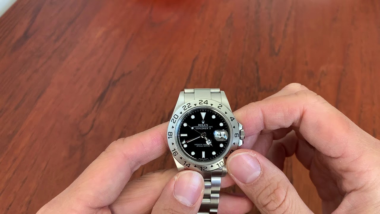 Rolex Explorer II 16570 M-Serial Black Dial