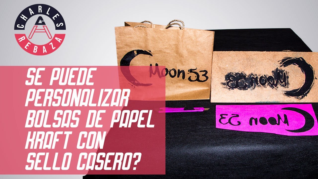 BOLSAS de PAPEL  impresas con LOGO / METODO CASERO 2021