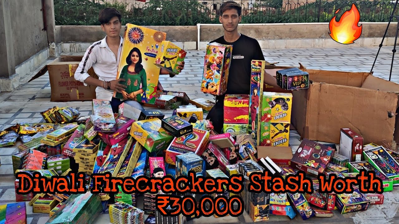 Diwali Firecrackers Stash | Crackers Stash Worth ₹30000 Stash