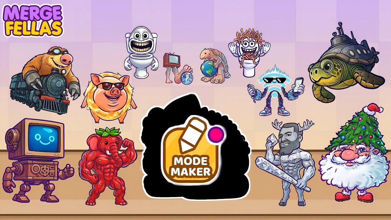Merge Fellas Italian Brainrot 29 Maker Mode 12 | NEW MODE – Reaching Max Level