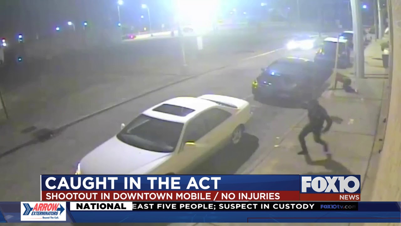 Mobile shootout caught on camera
