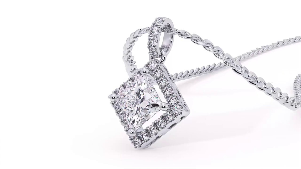 BIJOU - Princess Diamond Pendant (P-PR4511-W)