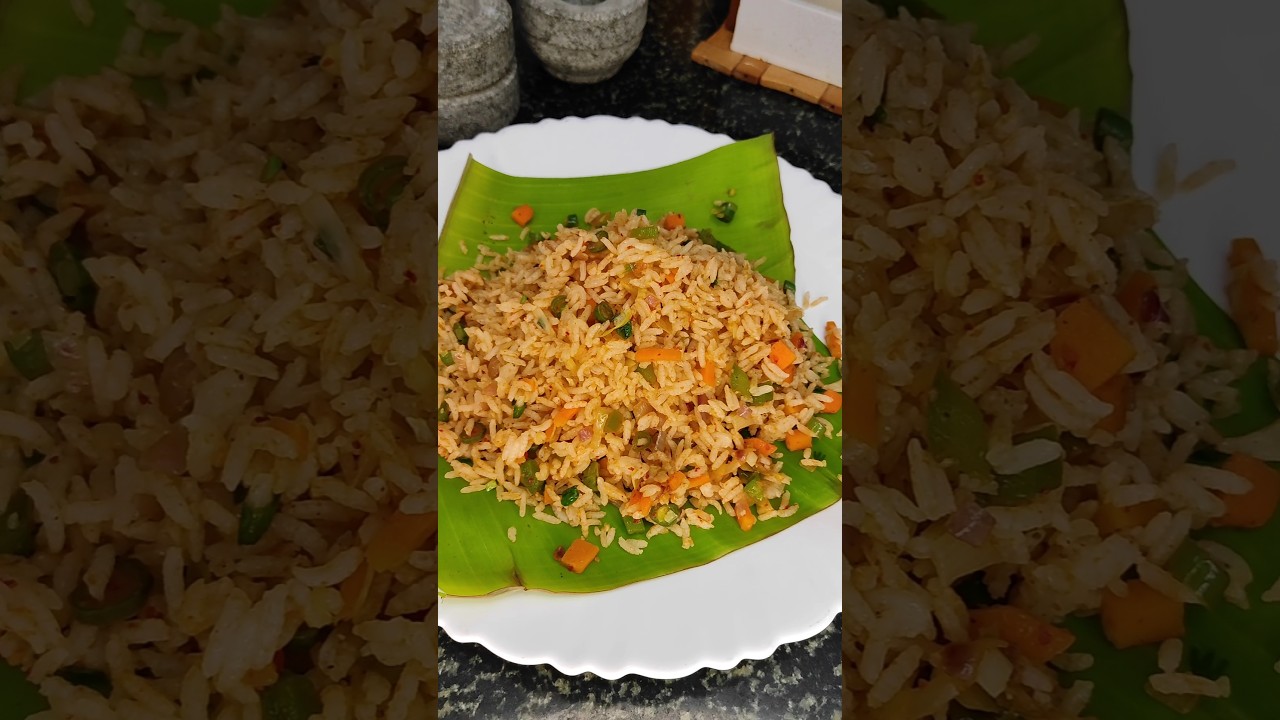 Without sauce fried rice recipe #short #shorts #shortvideo #friedrice #friedricerecipe #poojaga
