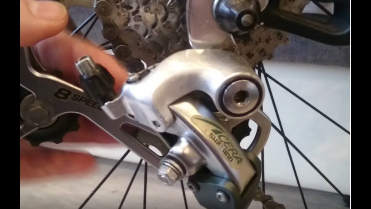 Ремонт заднего велосипедного  переключателя