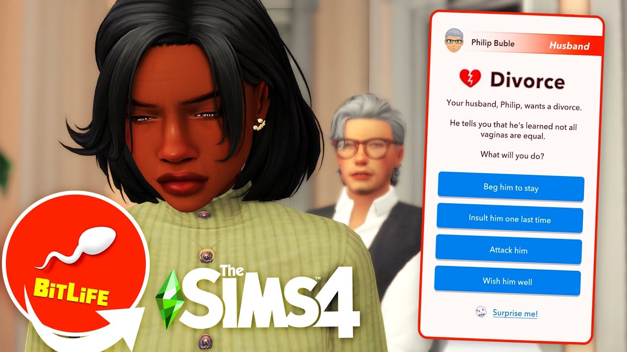Starting over at 50 🥲💔 | Playing Bitlife in The Sims 4 #39