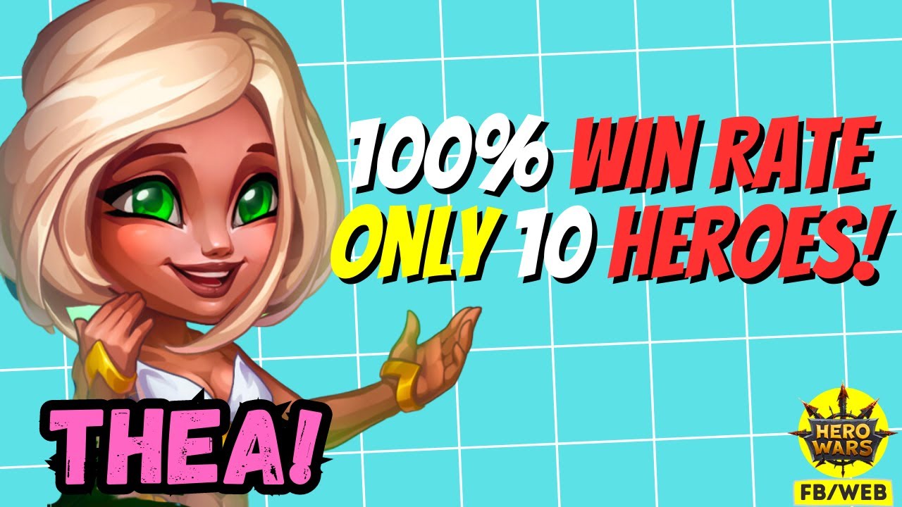 How to Dominate with THEA (Gold League Guild War) | Hero Wars Facebook