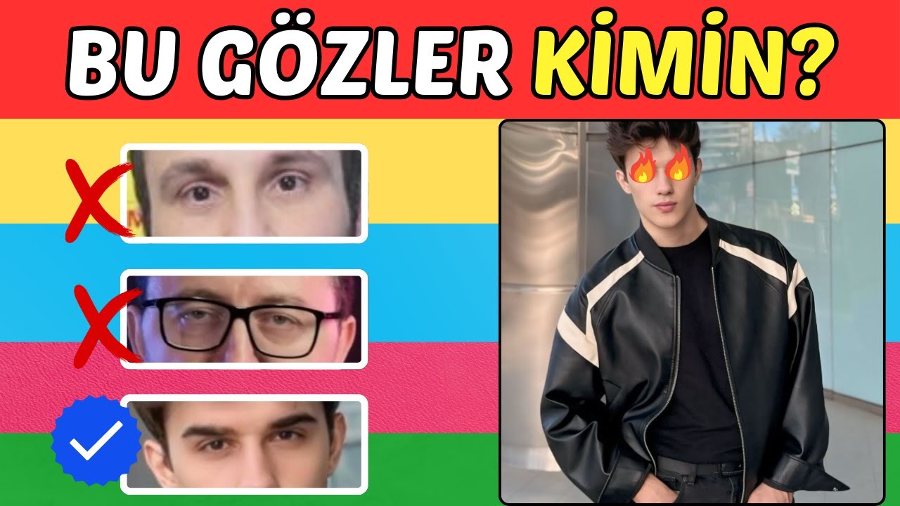 Fenomenleri Gözlerinden Tahmin Et 👀 Bu gözler kimin❓ 🌟 Fenomen Bulmaca