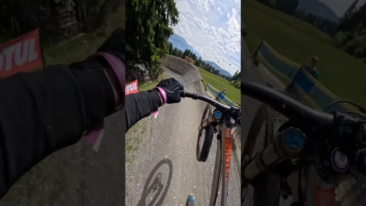 DH World Cup Leogang crash. Full video in my channel! #mtbcrash #mtb #downhill #mountainbike