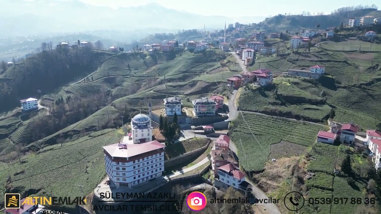 Uluağaç Köyü Trabzon Of Köyler Dron Çekimi 2024 Şubat Ayı