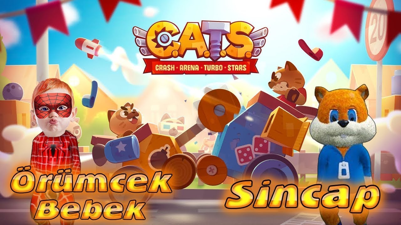 Örümcek Bebek ve Sincap CATS Crash Oynuyor Örümcek Bebeğin Oyun Videoları
