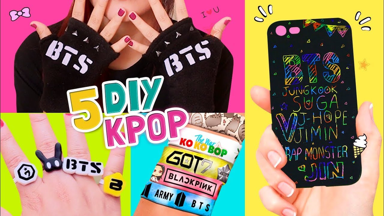 5 DIYS KPOP Que toda KPOPER debería hacer ☆ ¡Super fáciles! l Fabbi Lee