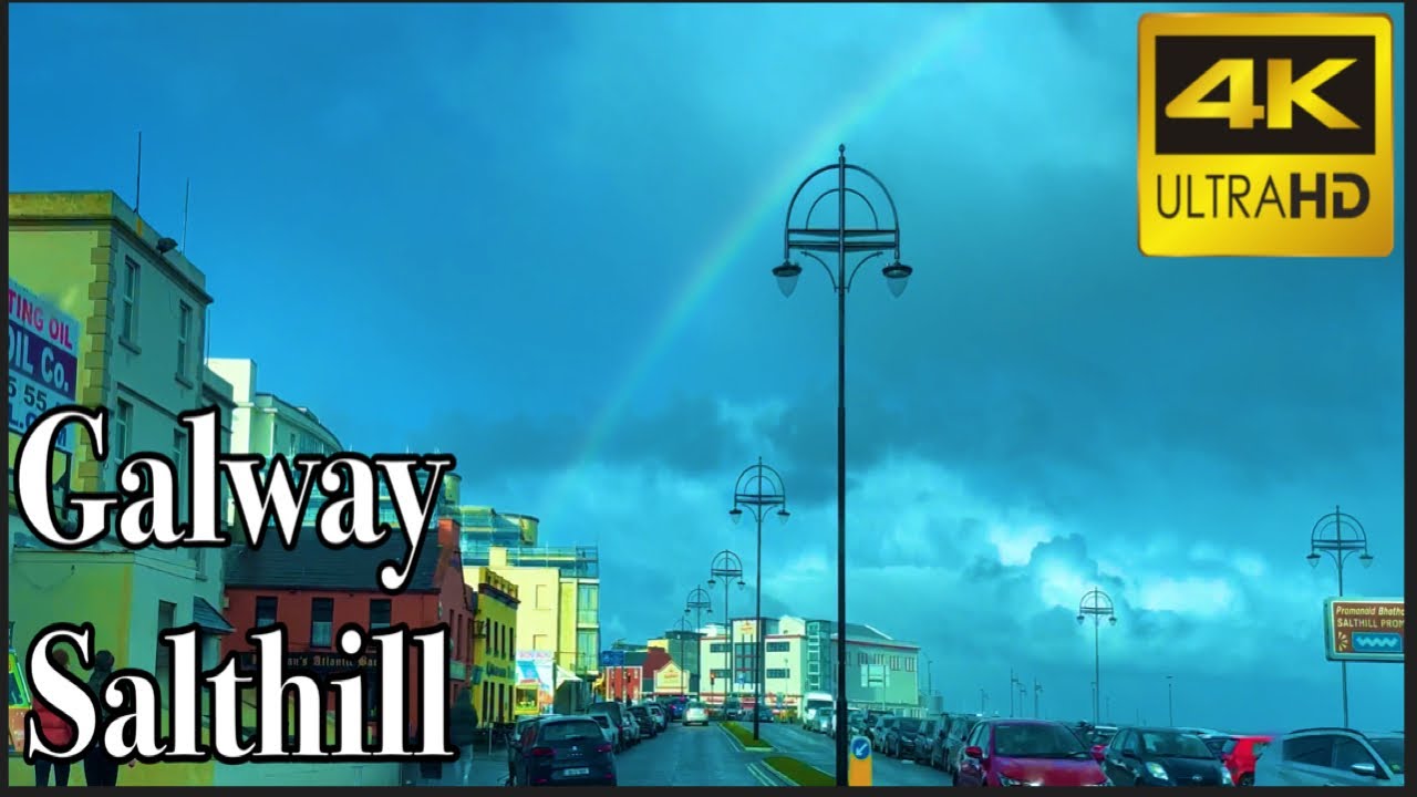 Salthill Galway-Seaside Driving-Ireland  🇮🇪 [4K 60fps]