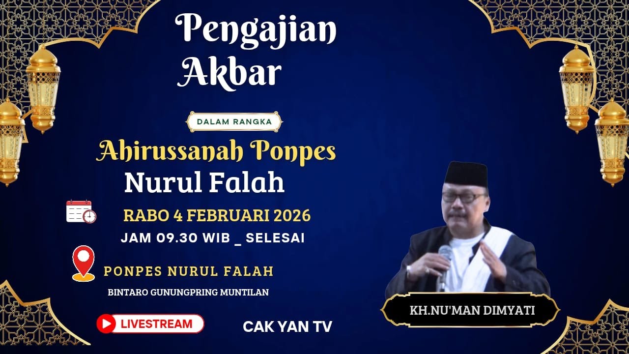 🔴Live Gus KH Dimyati Dalam Rangka Haflah Ponpes Nurul Falah DiBulan Sya'ban