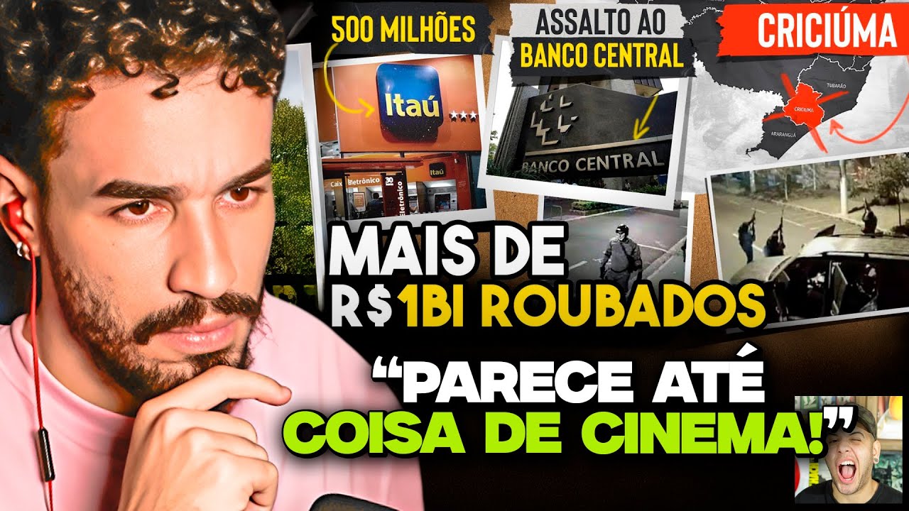 OS MAIORES ASSALTOS QUE J&Aacute; ACONTECERAM NO BRASIL! | REACT PLANETA NOVO
