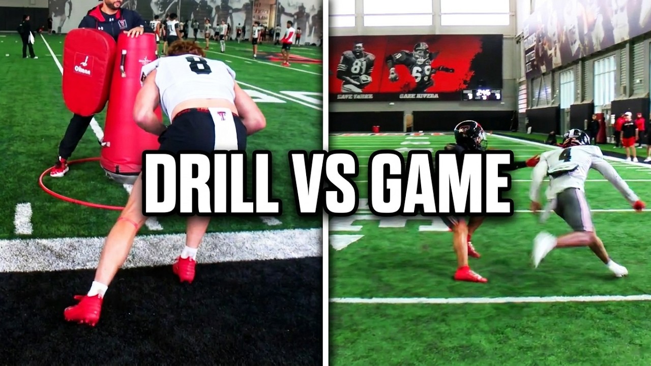 Texas Tech WR Coach Juice Johnson - WR Release Techniques/Drills
