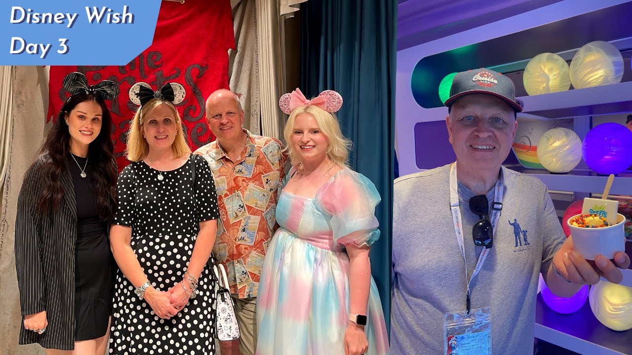 Disney Wish Vlog Day 3 | Olaf's Royal Picnic, Joyful Sweets & Pirate Night with Fireworks!