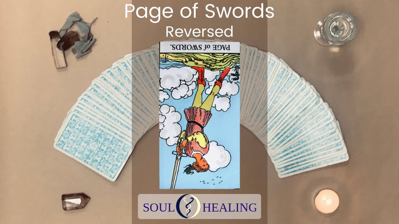 Page of Swords reversed - Tarot reading