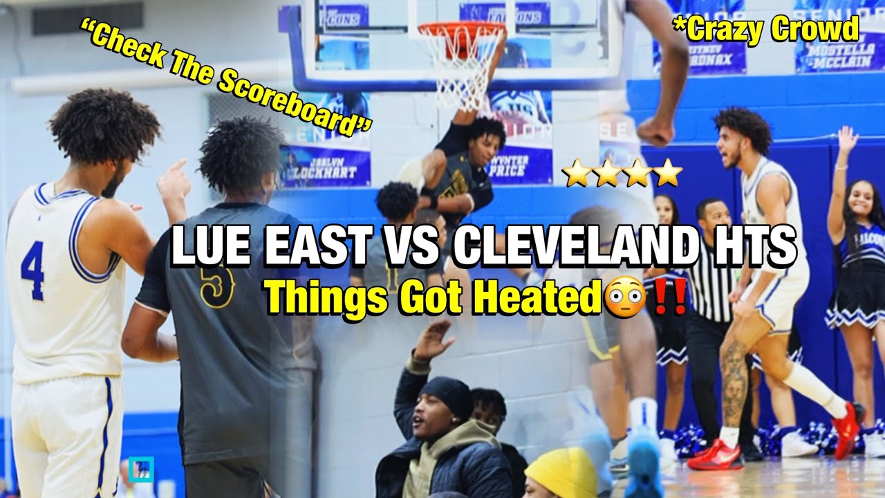 State Champions Lutheran East & TJ Crumble Take On Cleveland Hts In A CRAZY GAME😳 | Sold Out Crowd🚨