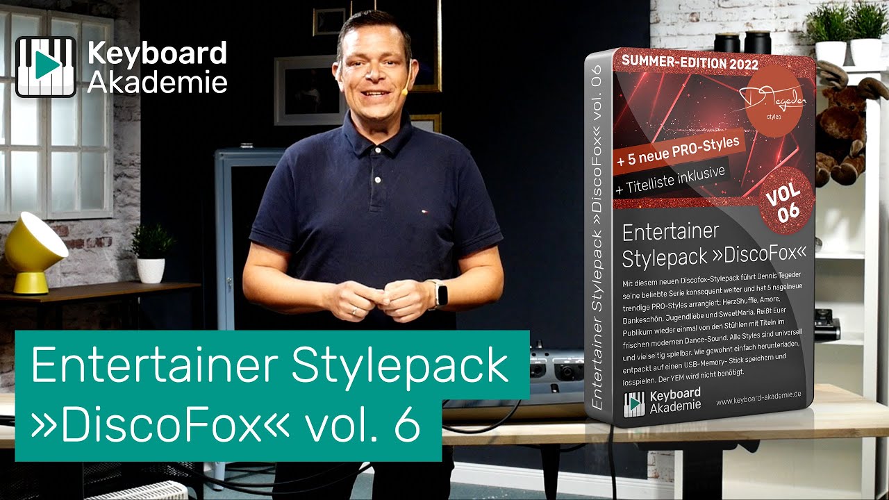 🪩 Entertainer Stylepack »DiscoFox« vol. 6 🎉 | 5 nagelneue trendige PRO-Styles für YAMAHA Keyboards