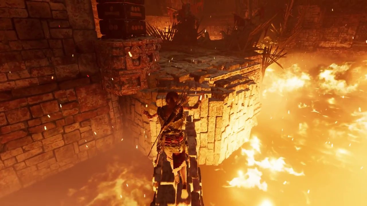 Shadow of the Tomb Raider - Path of the Living: Find a Way To Open The Gate Puzzle Two Pillars 2018