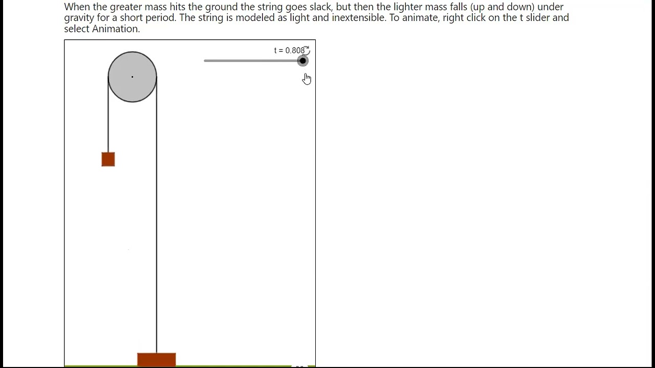 A Level Maths - AS Year 1 Mechanics Pulley Question II - full solution