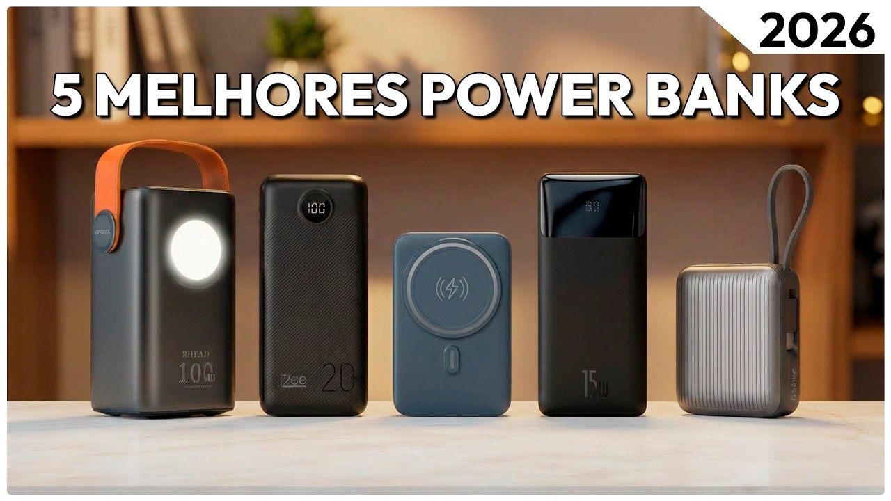Os 5 Melhores Carregador Portátil / Power Bank Em 2026!