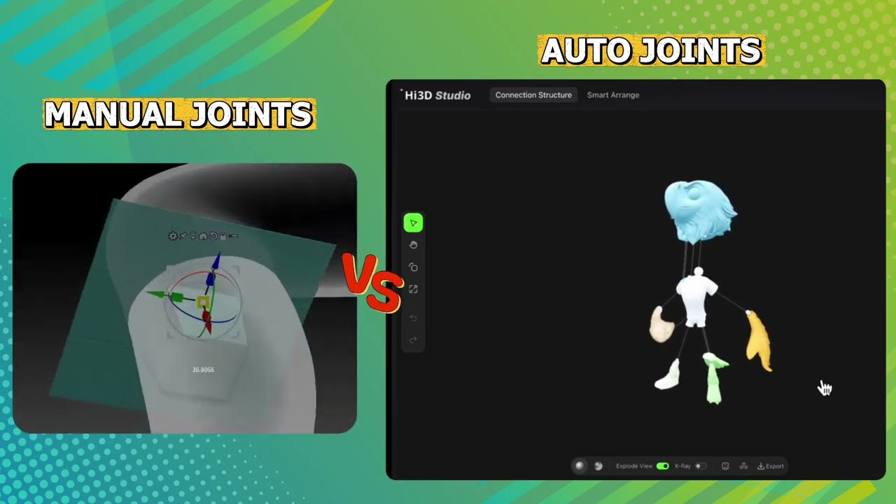 Manual Joints VS Auto Joints，You can't imagine how convenient it is to add joints now.