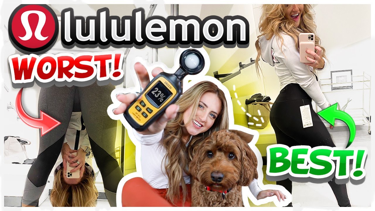MOST vs LEAST Squat Proof LULULEMON LEGGINGS! *with science*
